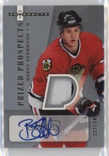 2005-06 Fleer Hot Prospects Prized /349 Brent Seabrook #229 Rookie Auto RC