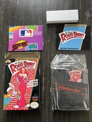 Who Framed Roger Rabbit Nintendo 1989 CIB with Rare poster - Image 1 of 4
