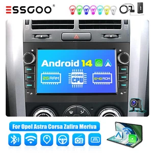 Android 13 Carplay DAB+ Autoradio GPS NAV 64G MIK Für Opel Astra Corsa C Meriva - Bild 1 von 14