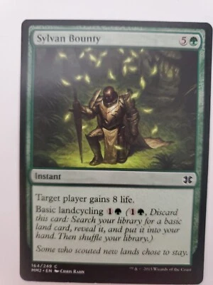 MTG Magic The Gathering Card Sylvan Bounty Instant Green Fate Reforged 2015 - Image 1 of 2