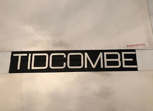 Devon Tiverton 212 Area Vintage Linen Bus Blind 1960’s 31"- Tidcombe - Picture 1 of 6