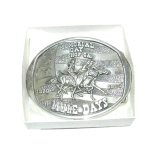 Vintage 1970/1990 Bishop, CA Mule Days Sterlingsilber Gürtelschnalle Serie # 059 - Bild 1 von 10
