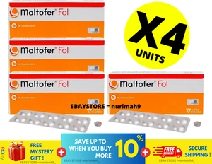 4x 30's Maltofer Fol Chewable Tablets Iron Deficiency - Picture 1 of 7