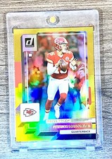 Patrick Mahomes RARE GOLD REFRACTOR INVESTMENT CARD SSP PANINI CHIEFS MVP MINT