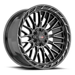 20" Vortek Black Diamond Cut Dark Tint VRP-502 20x9 Wheel 6x135 6x5.5 18mm Rim - Picture 1 of 4