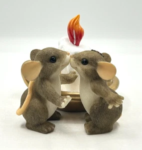 Charming Tails Candle Light Kisses 87/116 Fitz & Floyd Figurine in Box - Picture 1 of 14