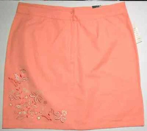 Fashion Bug Orange Embroidered Skirt Size 20 NWT - Picture 1 of 2