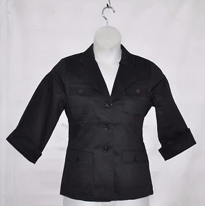 Linea by Louis Dell'Olio Stretch Sateen Blazer Size 3X Black - Picture 1 of 2