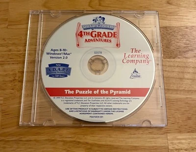 The Clue Finders: 4th Grade Adventures Puzzle Of The Pyramid Computer Game TLC - Image 1 of 3