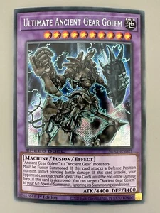 Yugioh Ultimate Ancient Gear Golem SGX1-END21 Secret Rare 1st edition - Picture 1 of 6