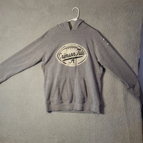 Alabama Football Crimson Tide Men's Large Gray Hoodie Sweatshirt #31 Cover
