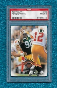 1997 LEAF #60 REGGIE WHITE PSA 9 MINT HOF GREEN BAY PACKERS EAGLES - Picture 1 of 1