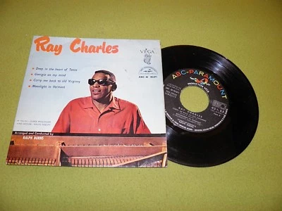 Ray Charles - Deep In The Heart - 4 x Tracks EP 1960 France Made 45 7" Laminated - Image 1 of 2