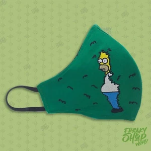 Homero Simpson face mask, bush Homero mask, triple layer, adult, reusable - Picture 1 of 1