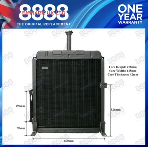 Fits Case International Tractor Radiator 248 258 485XL 585XL 685XL 785XL 885XL - Picture 1 of 4