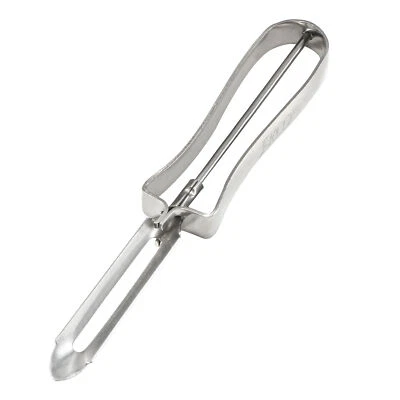 Cucina acciaio inox manico frutti patate sbucciatore  5.7" lungo tono argento - Immagine 1 di 4