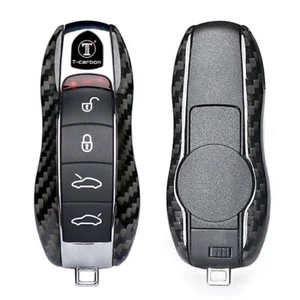 Carbon fiber key car key shell housing case cover for Porsche - Picture 1 of 6