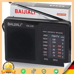 Tragbares Radio FM AM Mini Taschenradio Kopfhöreranschluss 3,5mm Retoo - Bild 1 von 11