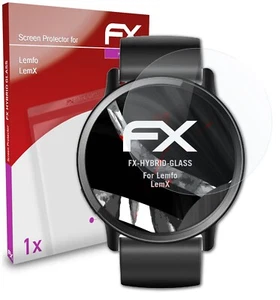 atFoliX Glass Protective Film for Lemfo LemX Glass Protector 9H Hybrid-Glass - Zdjęcie 1 z 8