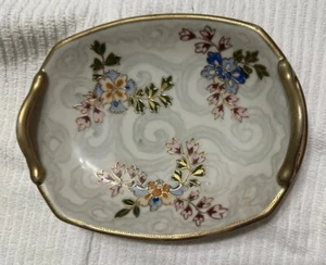 Ant Nippon Small Tray Floral Enamel 5 X 7 - Picture 1 of 9