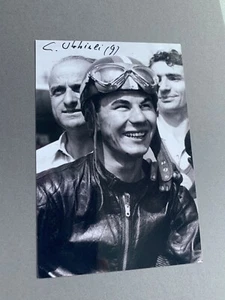 CARLO UBBIALI (†2020) 9facher Motorrad-Weltmeister signed Foto 10x15 Autogramm - Picture 1 of 1