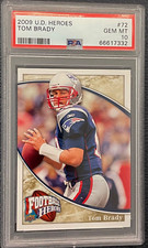 2009 Upper Deck Heroes Football Tom Brady #72 PSA 10 Gem Mint Patriots QB GOAT
