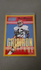 Tarjeta paralela dorada 2015 Score Football Paul Warfield Gridiron Heritage #6 - Imagen 1 de 2