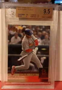 2001 ALBERT PUJOLS RC (Future HOF) Upper Deck 295 Star Rookie Beckett 9.5GEMMINT - Picture 1 of 2