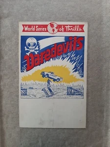 Vintage Poster King Kovaz Auto Daredevils Truck Car Stunt Show Etched Graphics - Picture 1 of 15