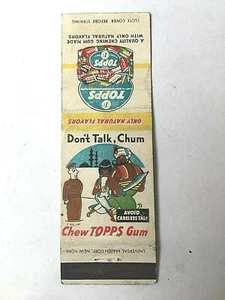Vintage Streichholzheftchenhülle Topps Kaugummi   - Bild 1 von 1