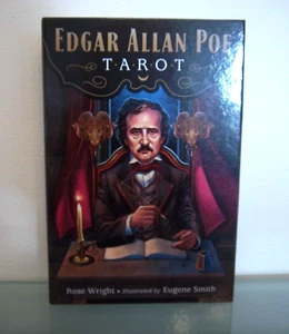 Auténtico kit de mazo y libro de tarot Edgar Allan Poe Rose Wright [Allen] nuevo - Imagen 1 de 9