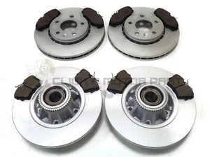 VAUXHALL VIVARO FRONT AND REAR BRAKE DISCS PADS ABS RING FITTED WHEEL BEARINGS - Picture 1 of 1