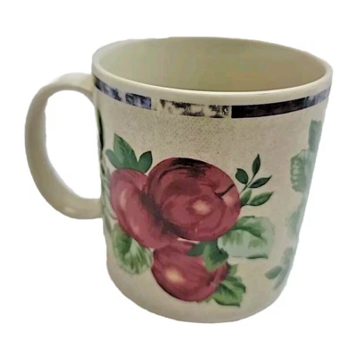 Taza de café Sakura taza de té gres manzanas uvas peras Sonoma Excell taza de frutas Foto 1 de 4