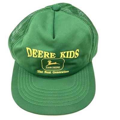 Vintage John Deere Youth Hat Next Generation One Size Kids Green Deere Kids 0753 - Image 1 of 4