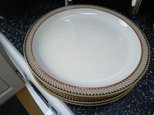 DENBY LUXOR DINNER PLATES X 4 - Picture 1 of 3