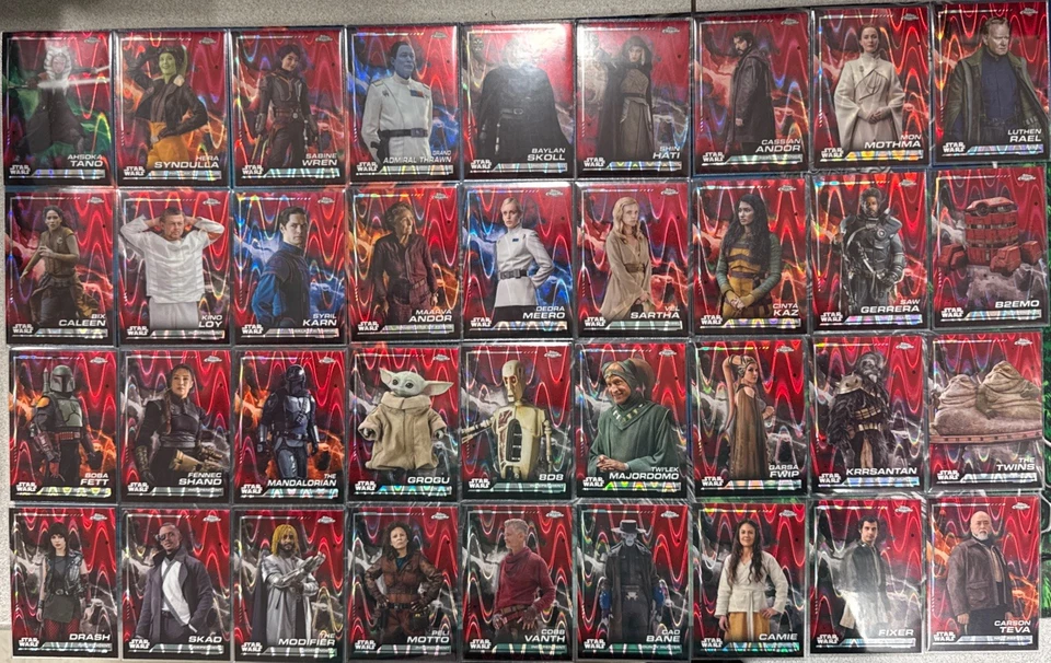 2024 Topps Chrome Star Wars  Complete Set Red Raywave - Image 1 of 4