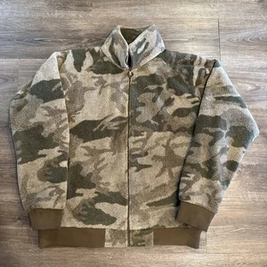 Cabela's Outfitter Camo Quiet Berber Fleece Windshear Zip-Up Jagdjacke XL - Bild 1 von 7