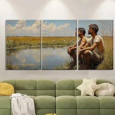 3pcs The Inopportune Art Reproduction TY  Wall Art Canvas  Unframed/Framed - Image 1 of 4