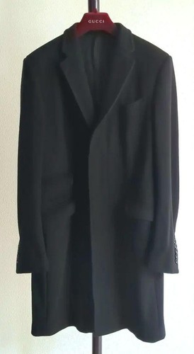 Cappotto chester lana nero Gucci taglia 48 439365