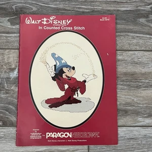 Walt Disney Counted Cross Stitch Characters Pattern book Paragon #5070 Vtg 1980 - Picture 1 of 5