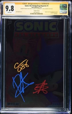 SONIC THE HEDGEHOG #1 GALAXYCON CGC 9.8 (COVER B) SCHWARTZ、SMITH、O'SHAUNESSEY — 第 1/2 张图片