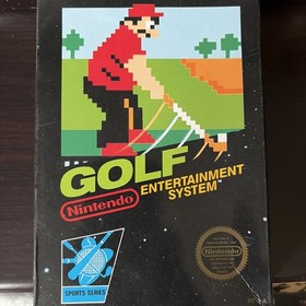 Caja de Golf NES y Manual Solo Sin Juego Nintendo System 1987 Aut&eacute;ntico Original