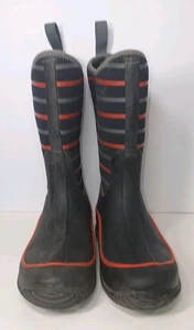 The Original Muck Boot Company Streifen grau rot Kinder Galoschen Gr. US 3 UK 2 - Bild 1 von 6