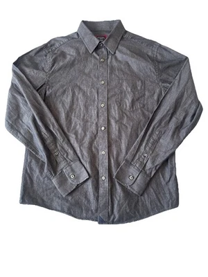 UNTUCKit Mens Medium Reg. Fit Long Sleeve Button Up Gray - Image 1 of 4