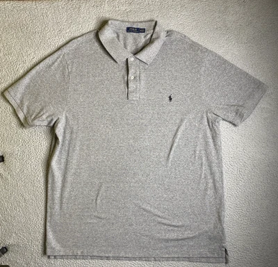 Polo Ralph Lauren Shirt Mens 3XB Big XXXL Polo Gray Short Sleeve Casual Preppy - Image 1 of 4