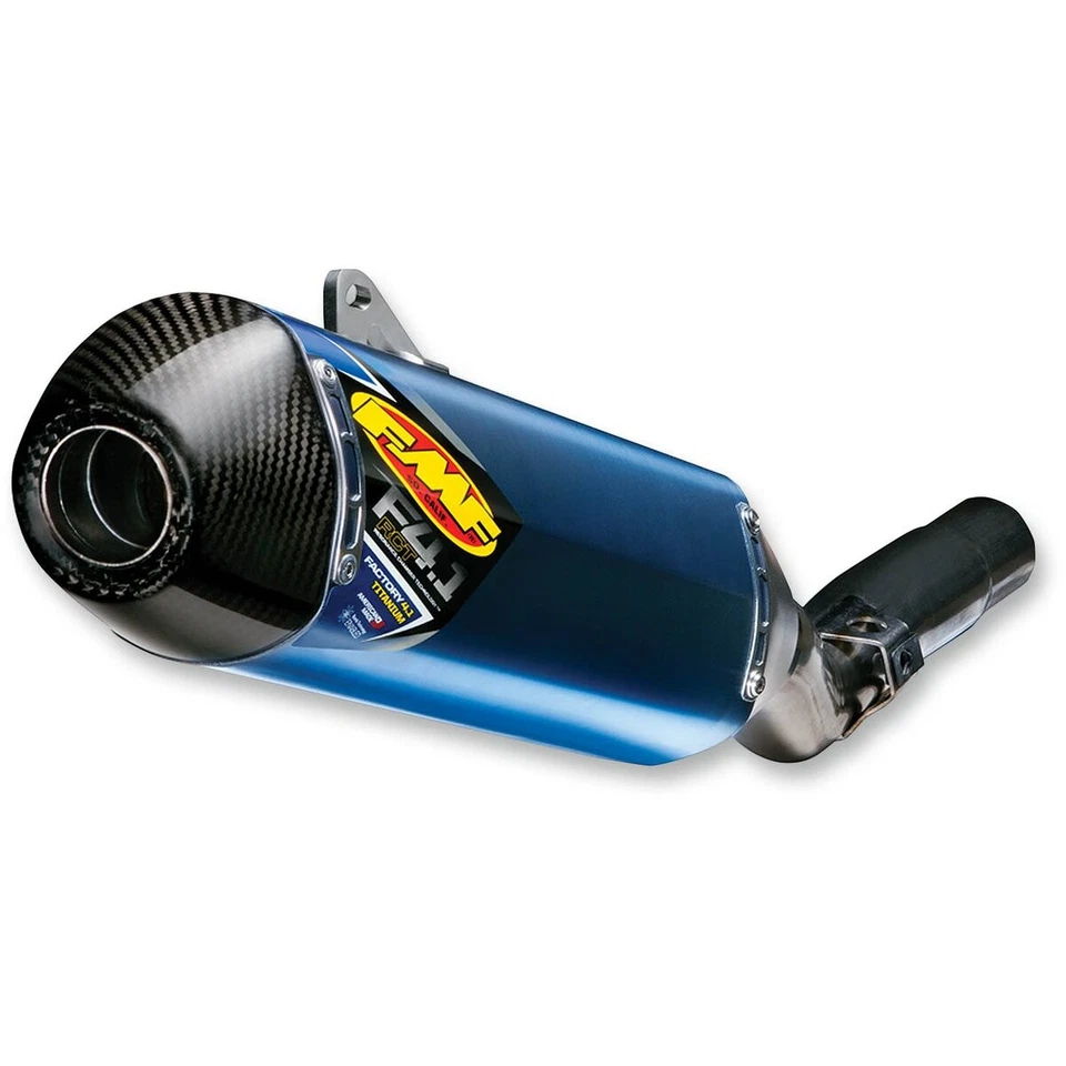 FMF Blue Anodized Titanium Factory 4.1 RCT SL w/Carbon Fiber End Cap - 045561 - Image 1 of 1