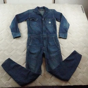 Polo Ralph Lauren Denim Jumpsuit Womens Extra Small Blue Western Rodeo - Picture 1 of 15