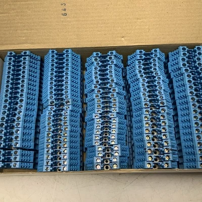 TELEMECANIQUE SCREW CLAMP TERMINAL BLOCK 4MM2 (PACK OF 100) AB1 VV435UBLA 007596 - Image 1 of 4