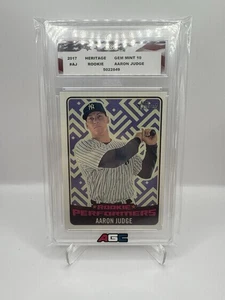2017 TOPPS HERITAGE ROOKIE PERFORMERS #RP-AJ AARON JUDGE RC AGC 10 Gem Mint - Picture 1 of 2