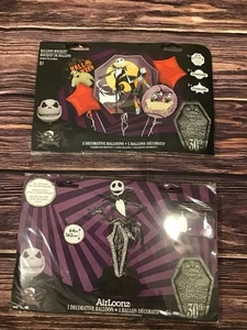 Disney Nightmare Before Christmas Jack Skellington Balloon Bundle -NEW - Picture 1 of 2